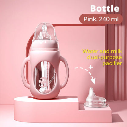 Baby Glass Bottle 2-in-1
