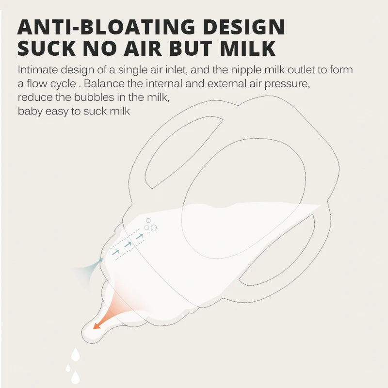 Baby Glass Bottle 2-in-1