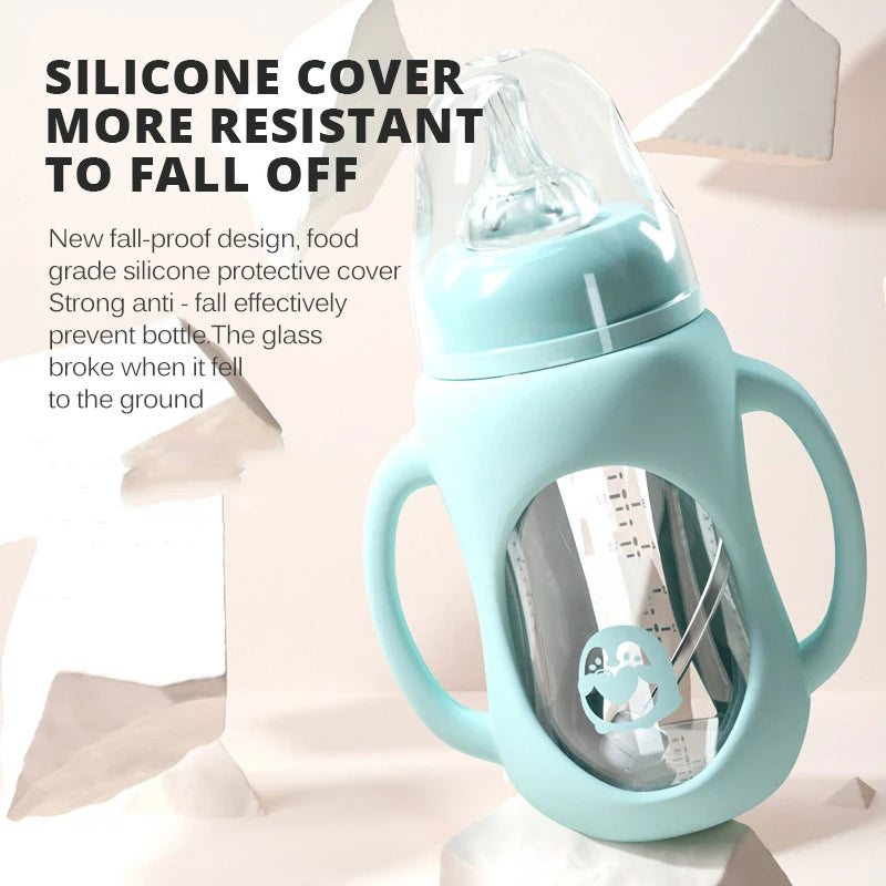Baby Glass Bottle 2-in-1