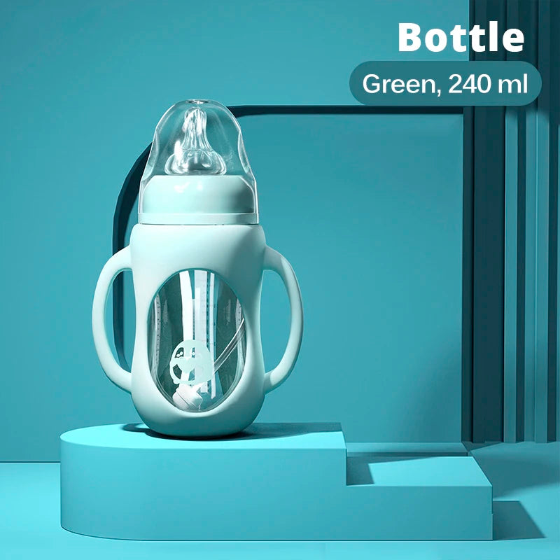 Baby Glass Bottle 2-in-1