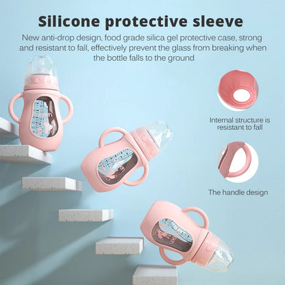 Baby Glass Bottle 2-in-1