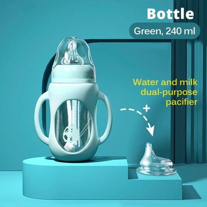 Baby Glass Bottle 2-in-1
