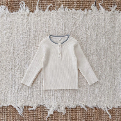 Cozy Knit Baby Sweaters (9M-3T): Adorable Toddler Pullover for Girls - Soft O-Neck Base Layer for Autumn Comfort
