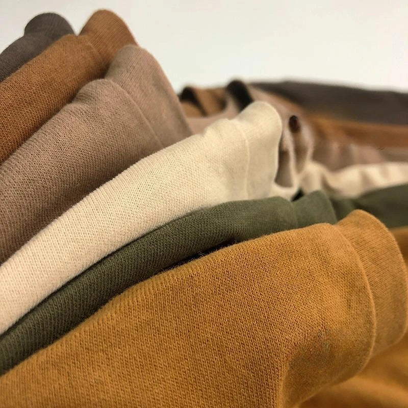 Cozy Autumn Cotton Long Sleeve Tee for Kids | Adorable Solid Color Baby & Toddler Tops