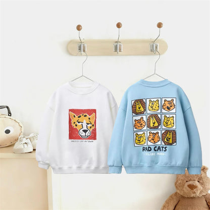 Adorable Kids' Long-Sleeve Sweatshirt: Cozy & Cute Casual Wear for Boys & Girls (Ages 1-6)