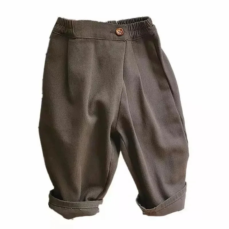 Adorable Korean Baby Harlan Pants: Comfy & Stylish Spring/Summer Essential for Boys & Girls!