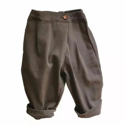 Adorable Korean Baby Harlan Pants: Comfy & Stylish Spring/Summer Essential for Boys & Girls!