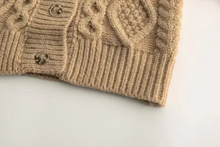 Cozy Autumn Knit Cardigan for Kids | Adorable Girls & Boys Long Sleeve Sweater Jacket | Keep Them Warm & Stylish!