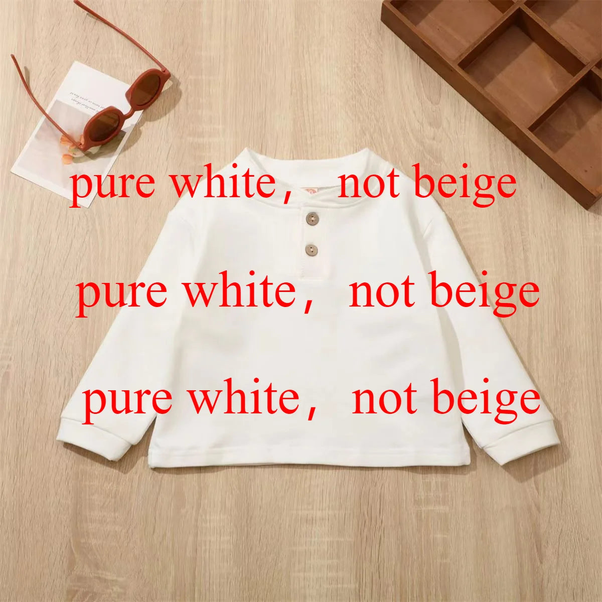 Retro Cotton Kids T-Shirt: Soft, Solid Color Tops for Boys & Girls (Spring/Autumn Style)